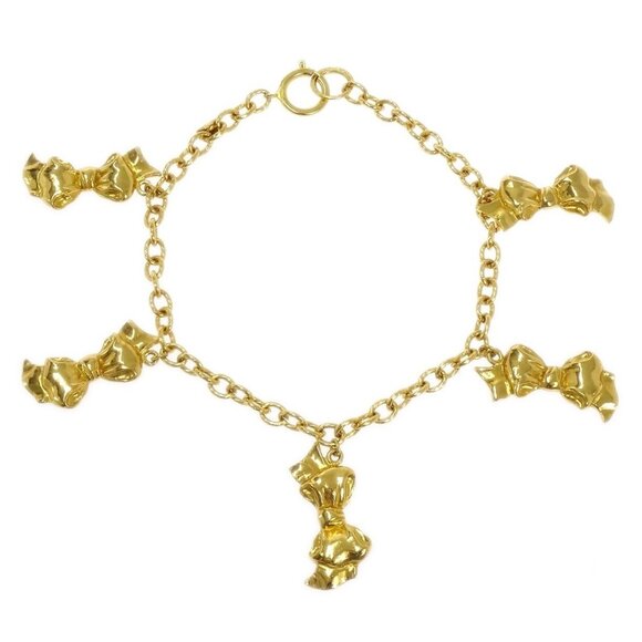 Chanel Bow Chain Necklace Gold 164056 - Picture 1 of 4